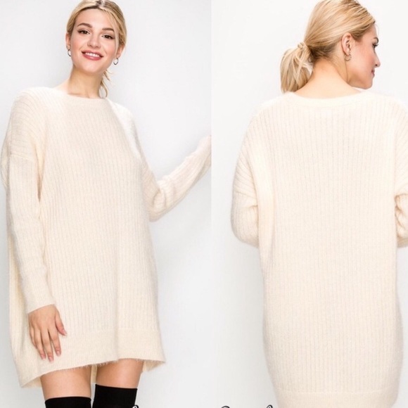 🔴Ivory Sweater Dress🔴 - Picture 2 of 5